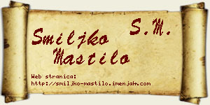 Smiljko Mastilo vizit kartica